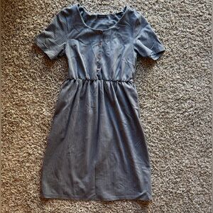 Mikarose Grey Button-Up Dress